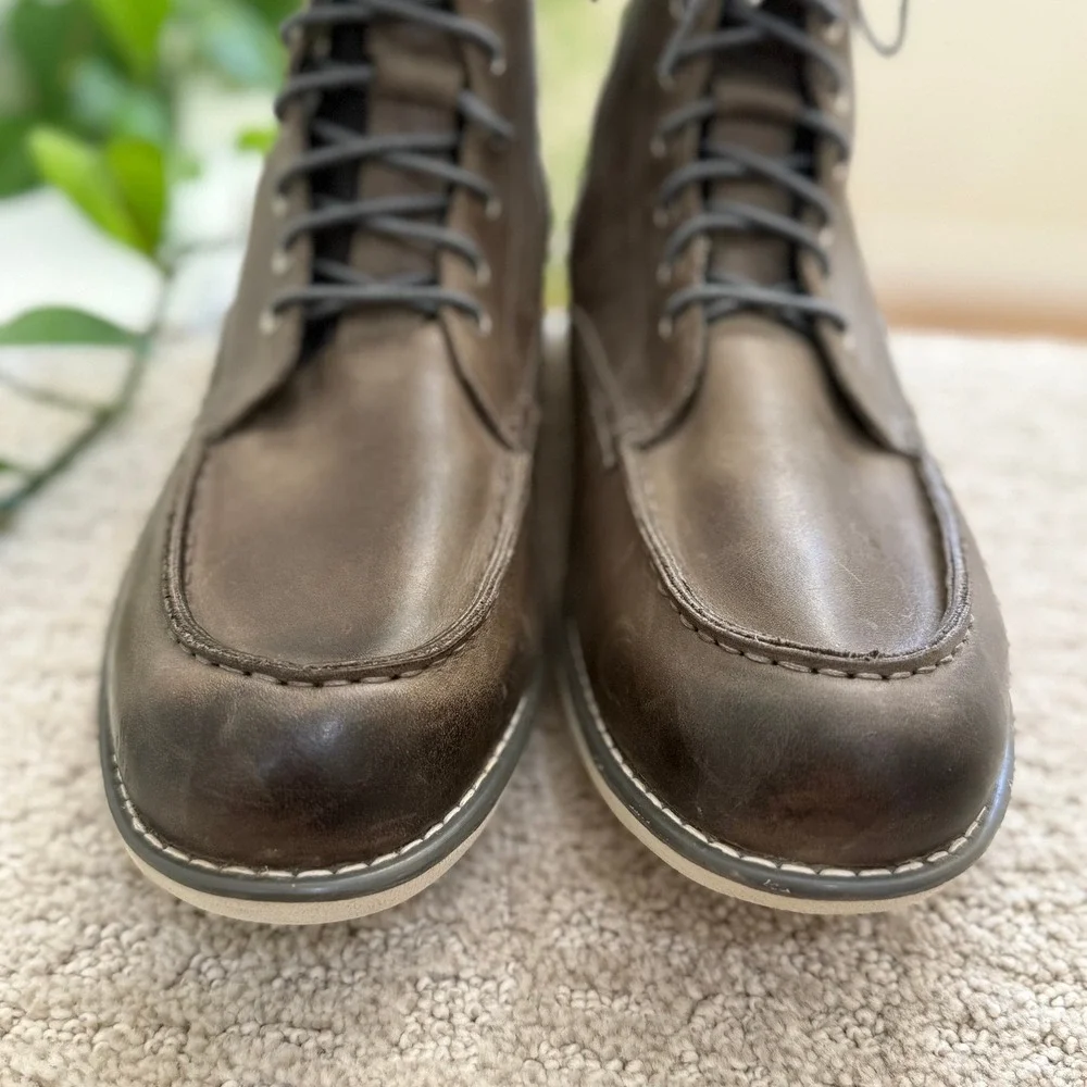 Timberland EARTHKEEPERS‎ Anti-Fatigue 17582 MEN 15 Leather MOC TOE Boots GRAY